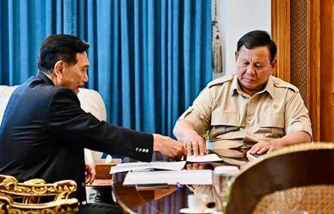 Prabowo dan Luhut Bahas Strategi Ketahanan Ekonomi Nasional di Tengah Ketidakpastian Global