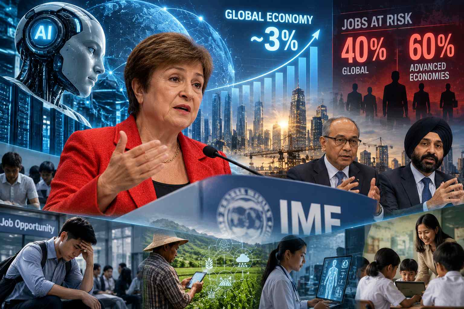 Investasi AI Jaga Pertumbuhan Ekonomi Global 3%, tetapi Ancam 40% Pekerjaan